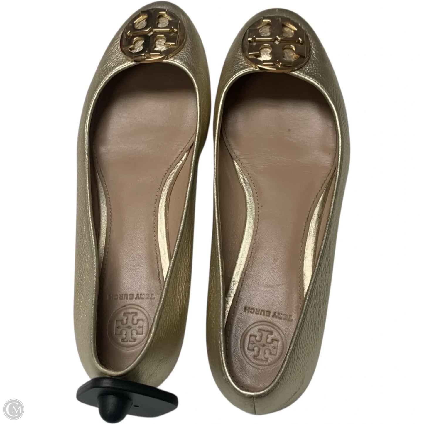 Shoes Designer By Tory Burch In Gold, Size: 8