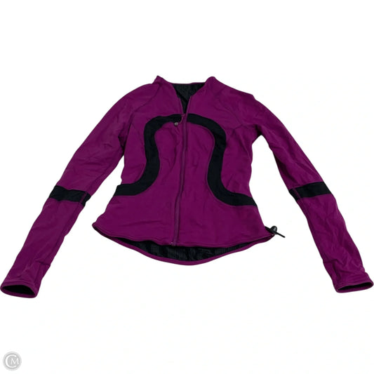 Athletic Jacket By Lululemon In Purple, Size: S