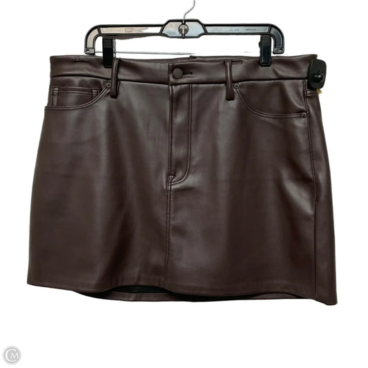 Skirt Mini & Short By Good American In Brown, Size: 12