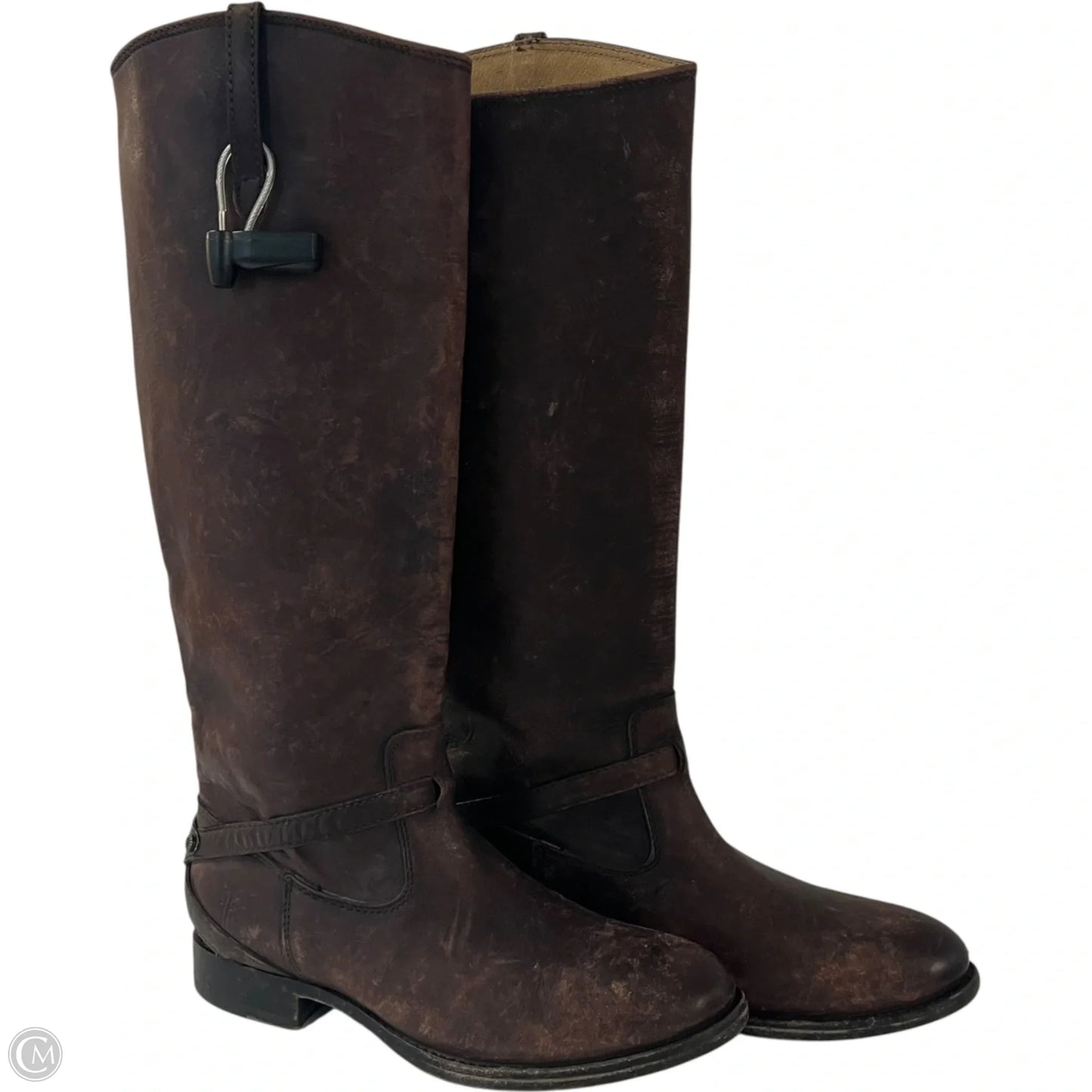 Boots Designer By Frye In Brown, Size: 6