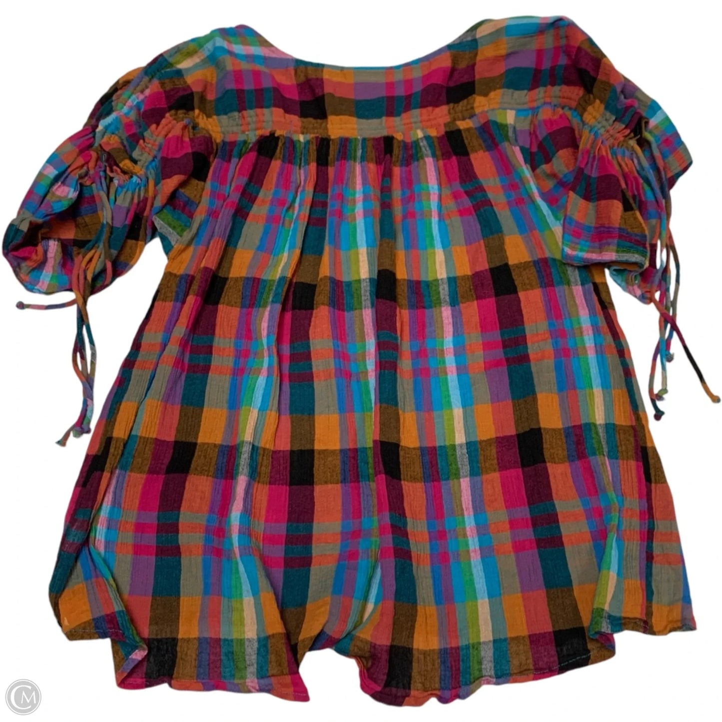 Top Short Sleeve By Maeve In Blue & Purple, Size: S