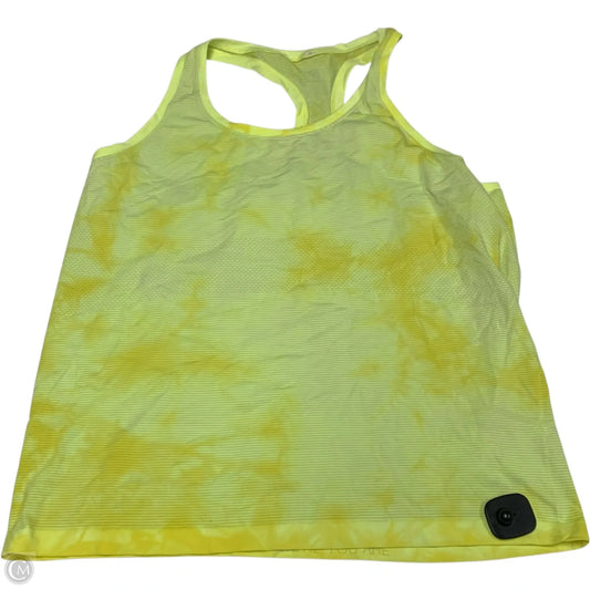 Athletic Tank Top By Lululemon In Yellow, Size: 1x