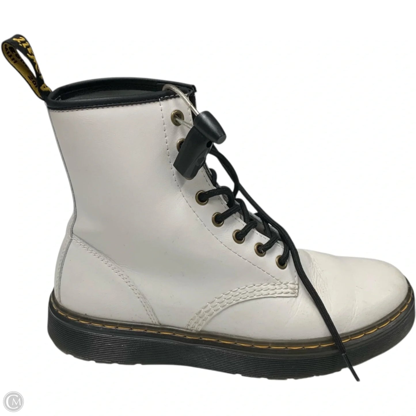 Boots Combat By Dr Martens In White, Size: 8
