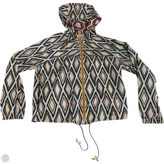 Jacket Designer By Tory Burch In Blue & Pink, Size: Xs