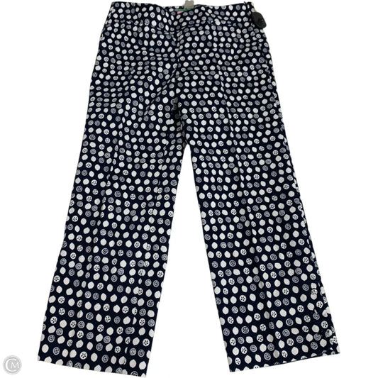 Pants Designer By Lilly Pulitzer In Blue & White, Size: 4