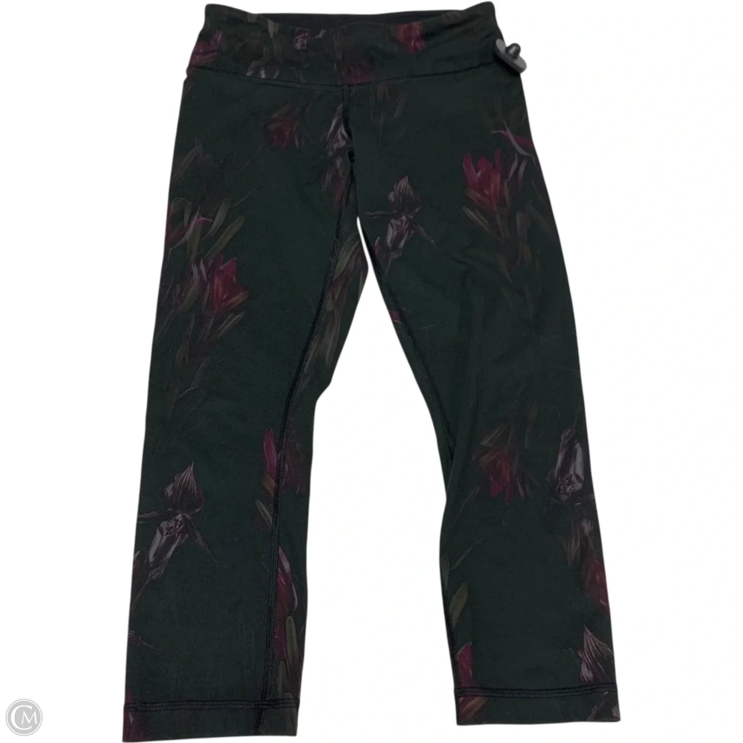 Athletic Leggings Capris By Lululemon In Green, Size: S