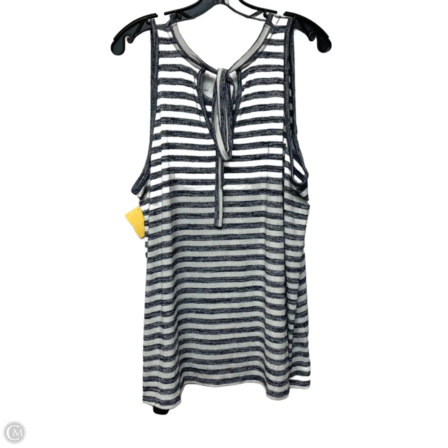 Top Sleeveless By Market & Spruce In Blue & White, Size: 1x