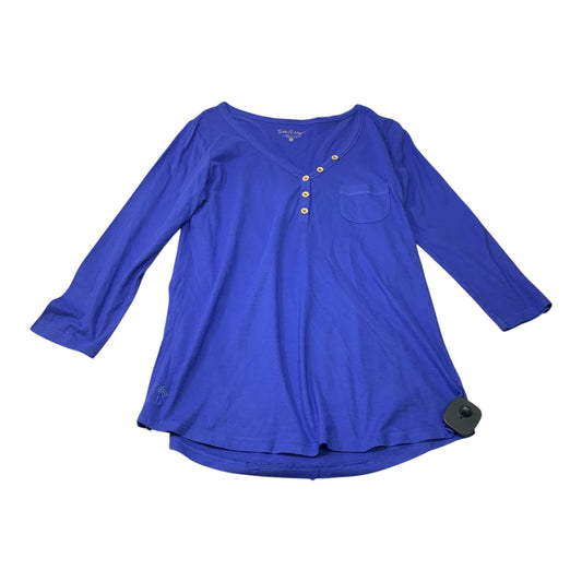 Top 3/4 Sleeve Designer By Lilly Pulitzer  Size: S