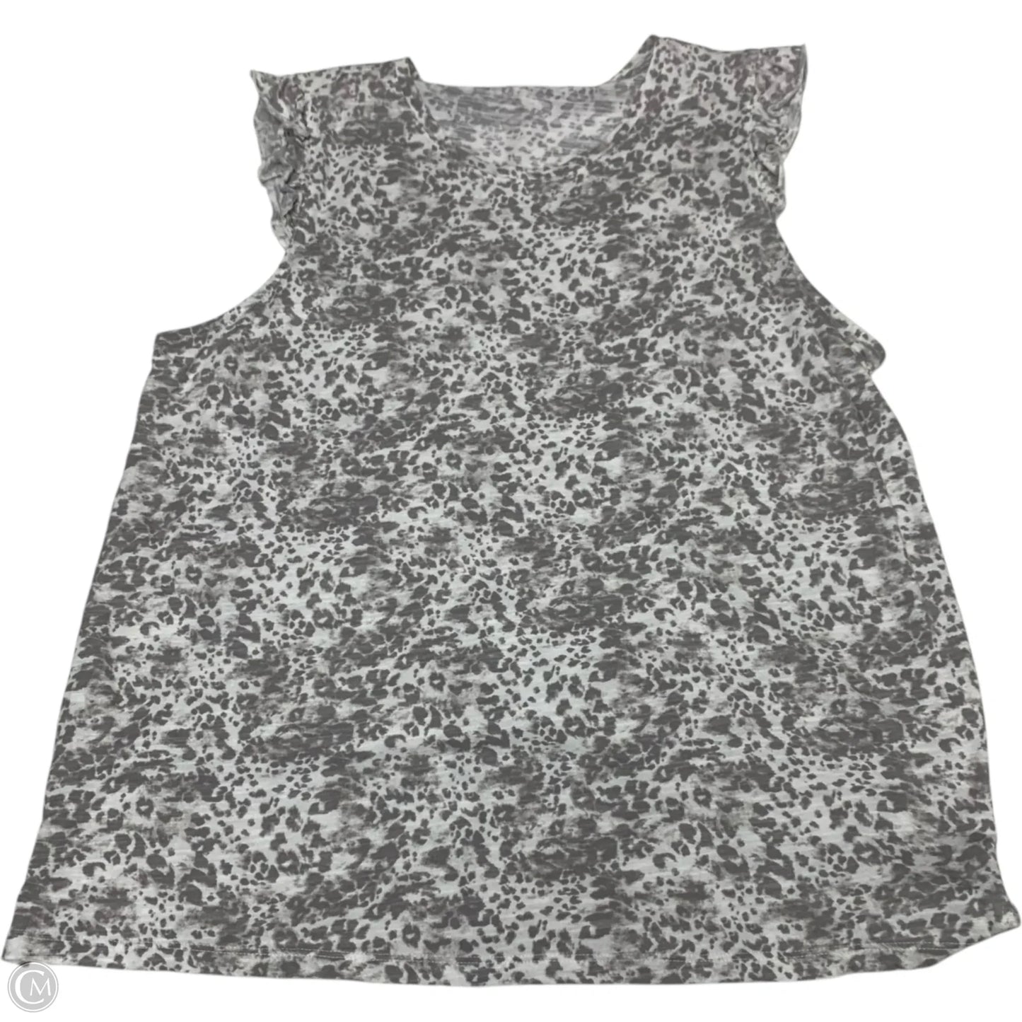 Top Sleeveless By Nine West In Grey, Size: 1x