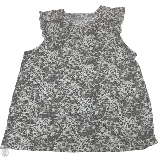 Top Sleeveless By Nine West In Grey, Size: 1x