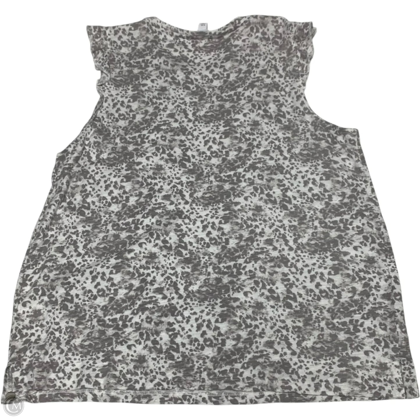 Top Sleeveless By Nine West In Grey, Size: 1x