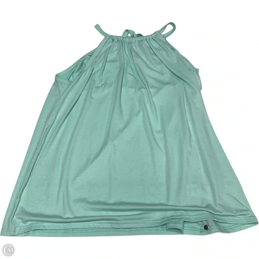 Top Sleeveless By Wiholl In Green, Size: 1x
