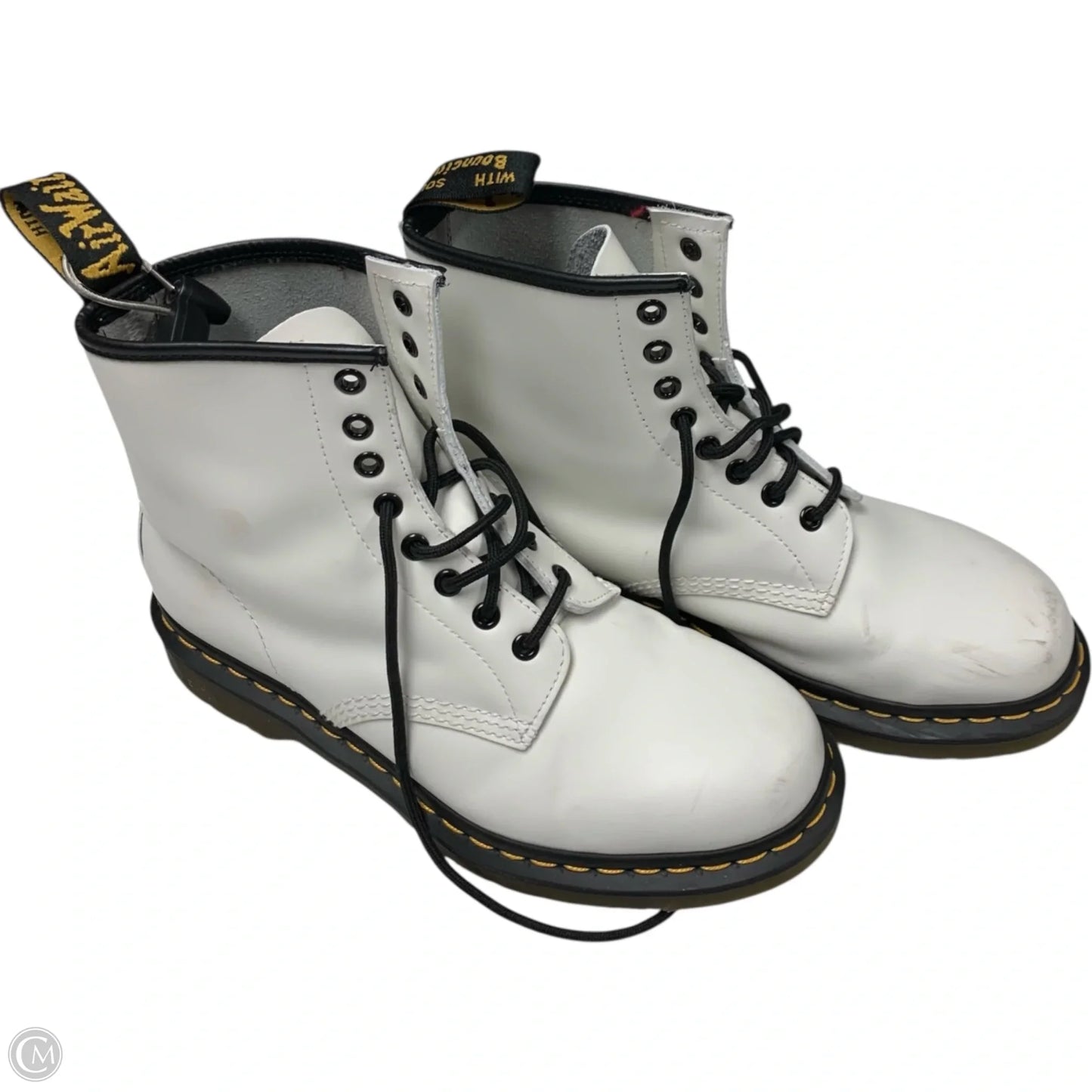 Boots Combat By Dr Martens In White, Size: 9