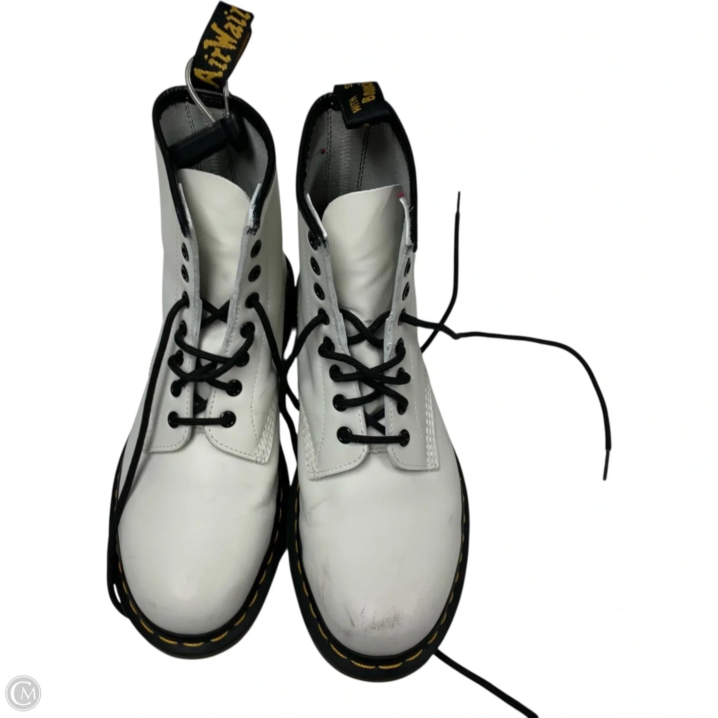 Boots Combat By Dr Martens In White, Size: 9