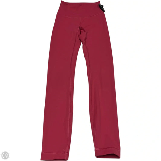 Athletic Leggings By Lululemon In Pink, Size: Xs