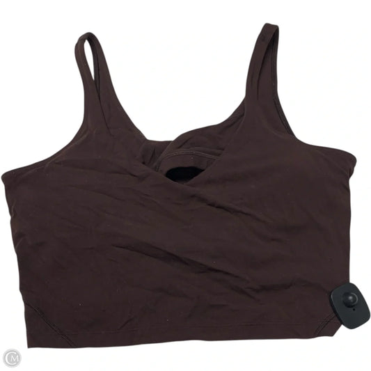 Athletic Bra By Lululemon In Brown, Size: L