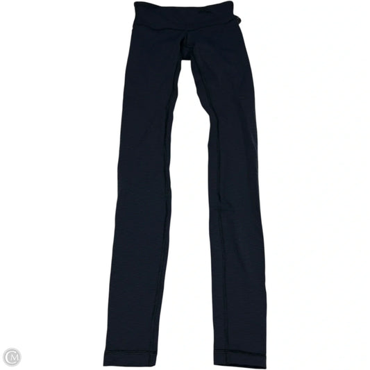 Athletic Leggings By Lululemon In Black & Blue, Size: Xs