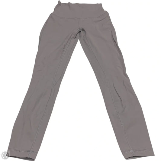 Athletic Leggings By Lululemon In Grey, Size: Xs