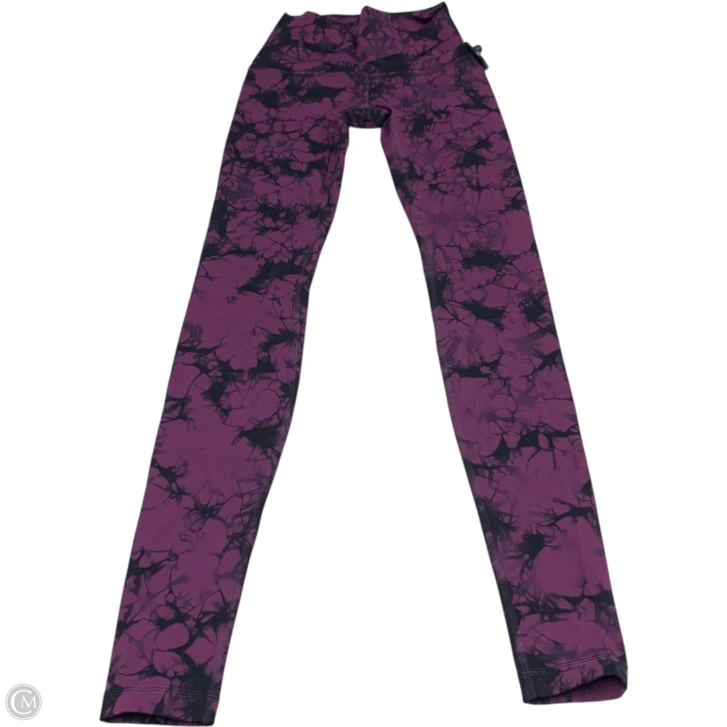 Athletic Leggings By Lululemon In Black & Purple, Size: S