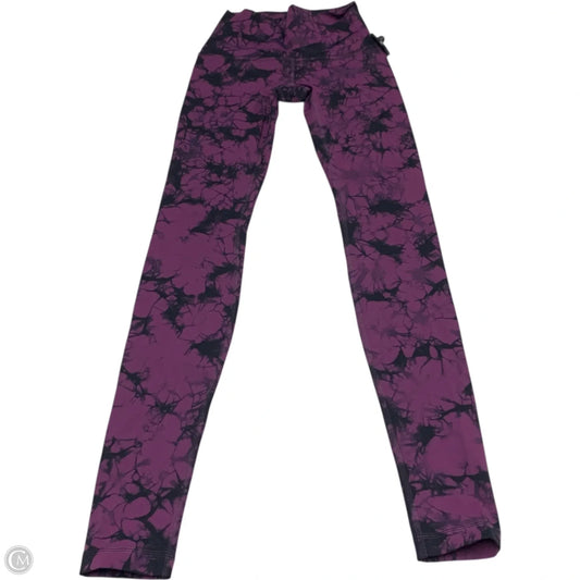 Athletic Leggings By Lululemon In Black & Purple, Size: S