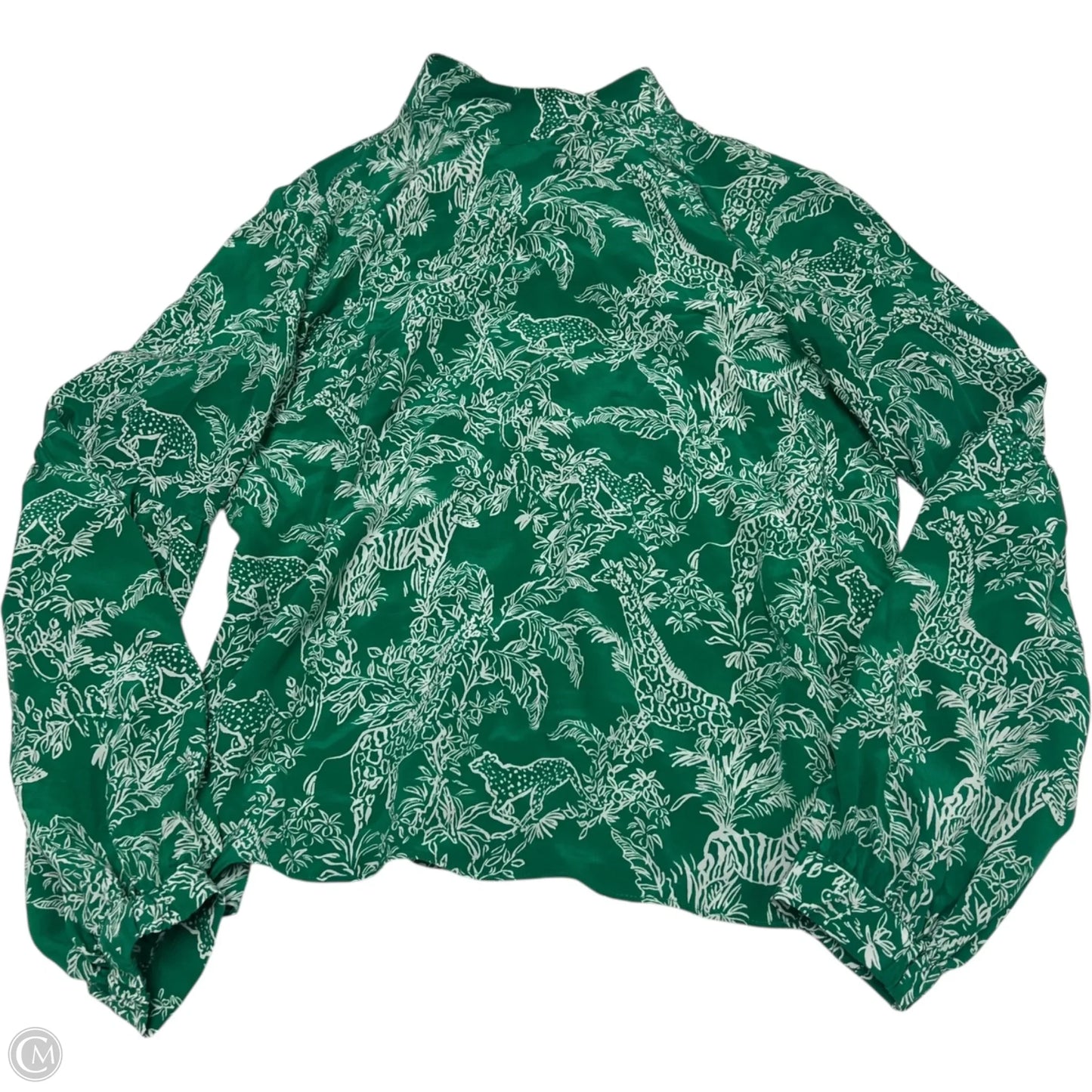 Top Long Sleeve Designer By Lilly Pulitzer In Green, Size: S