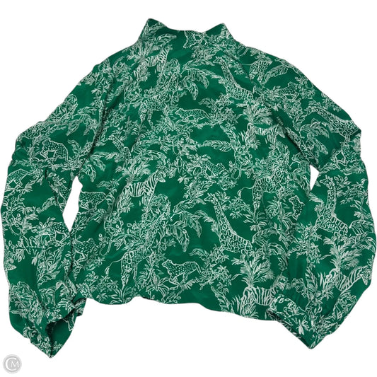 Top Long Sleeve Designer By Lilly Pulitzer In Green, Size: S