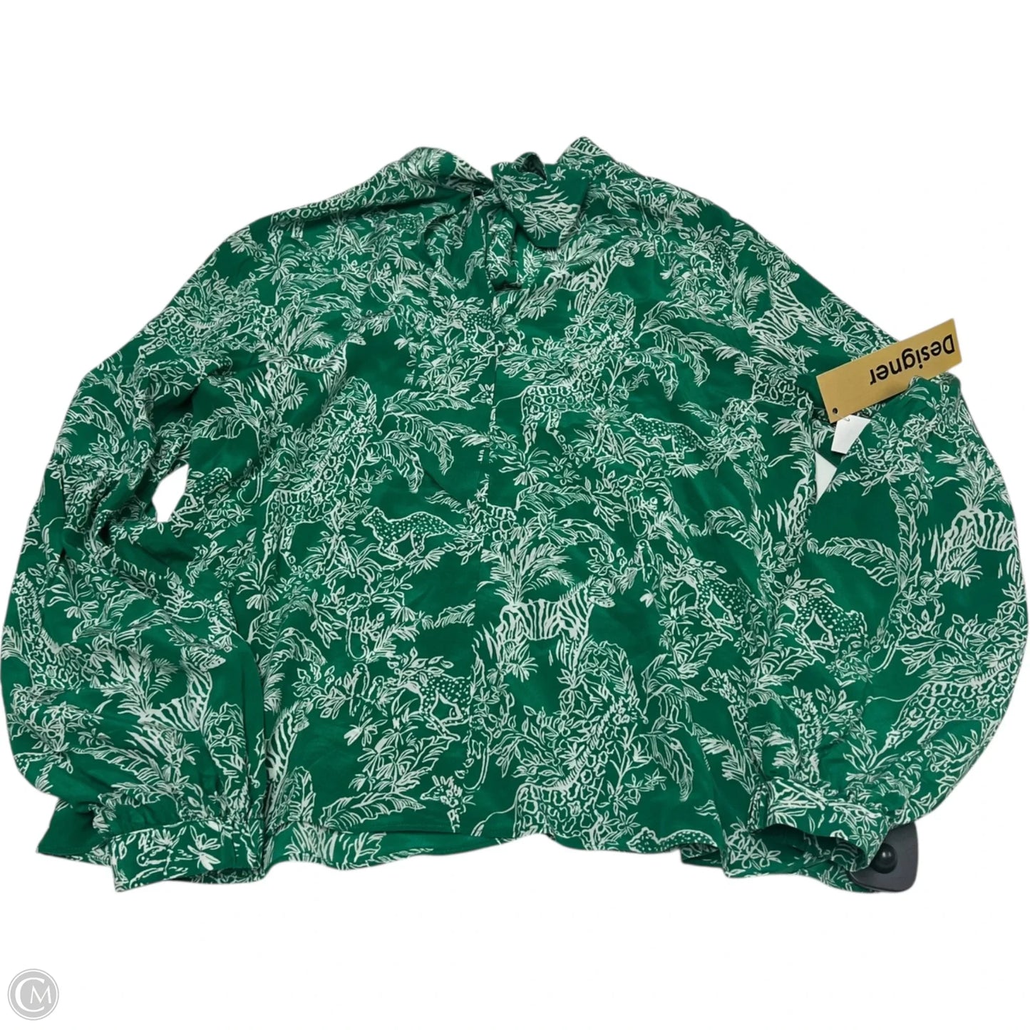 Top Long Sleeve Designer By Lilly Pulitzer In Green, Size: S