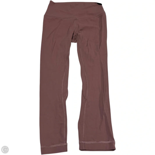 Athletic Leggings By Lululemon In Mauve, Size: S