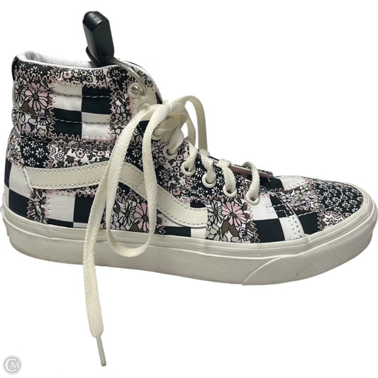 Shoes Sneakers By Vans In Black & Pink, Size: 8