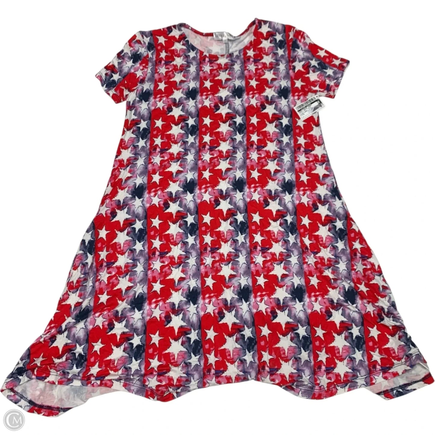 Dress Casual Short By Clothes Mentor In Blue & Red & White, Size: M