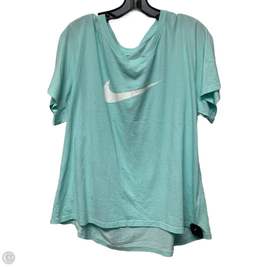 Athletic Top Short Sleeve By Nike Apparel In Blue, Size: 2x