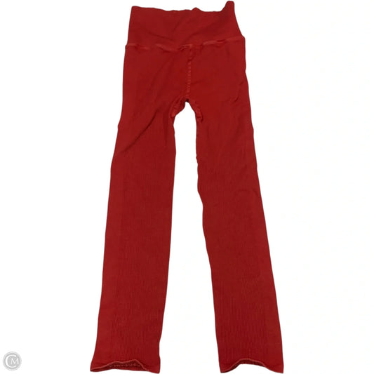Athletic Leggings By Free People In Red, Size: M