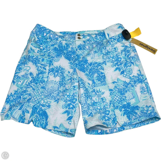Shorts Designer By Lilly Pulitzer In Blue & White, Size: 16