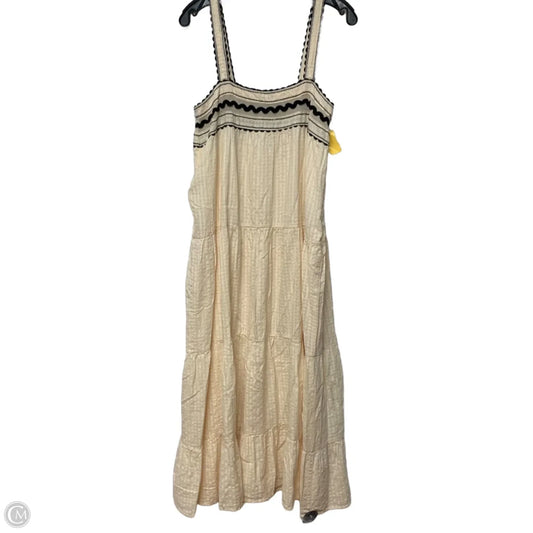 Dress Casual Maxi By Zara In Black & Cream, Size: S