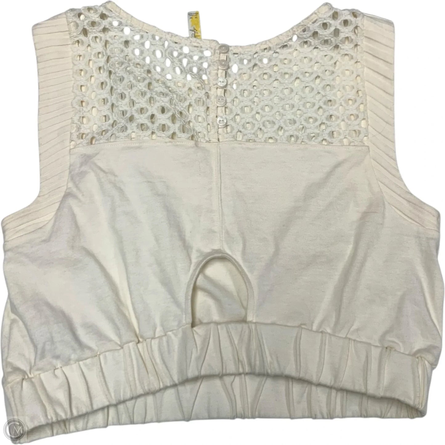 Top Sleeveless By Free People In Cream, Size: M