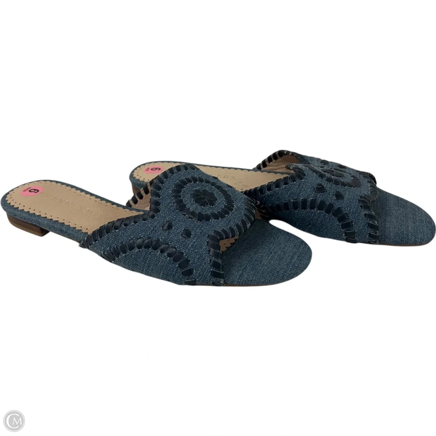 Sandals Designer By Jack Rogers In Blue Denim, Size: 9