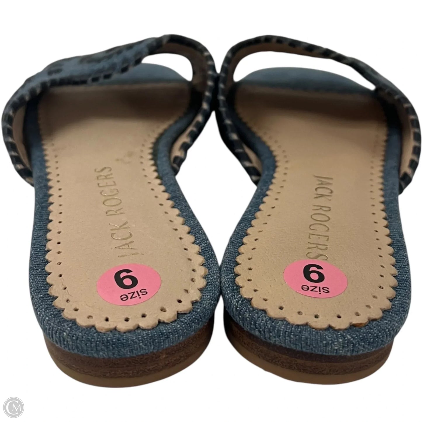 Sandals Designer By Jack Rogers In Blue Denim, Size: 9