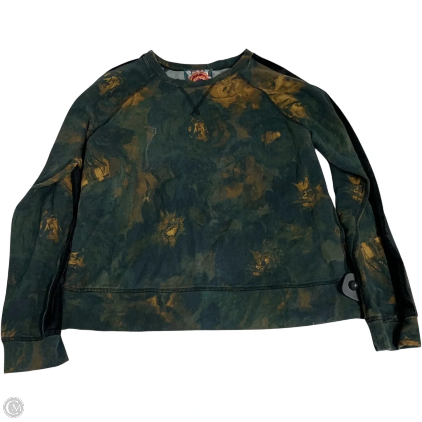 Top Long Sleeve Designer By Johnny Was In Black & Green, Size: S