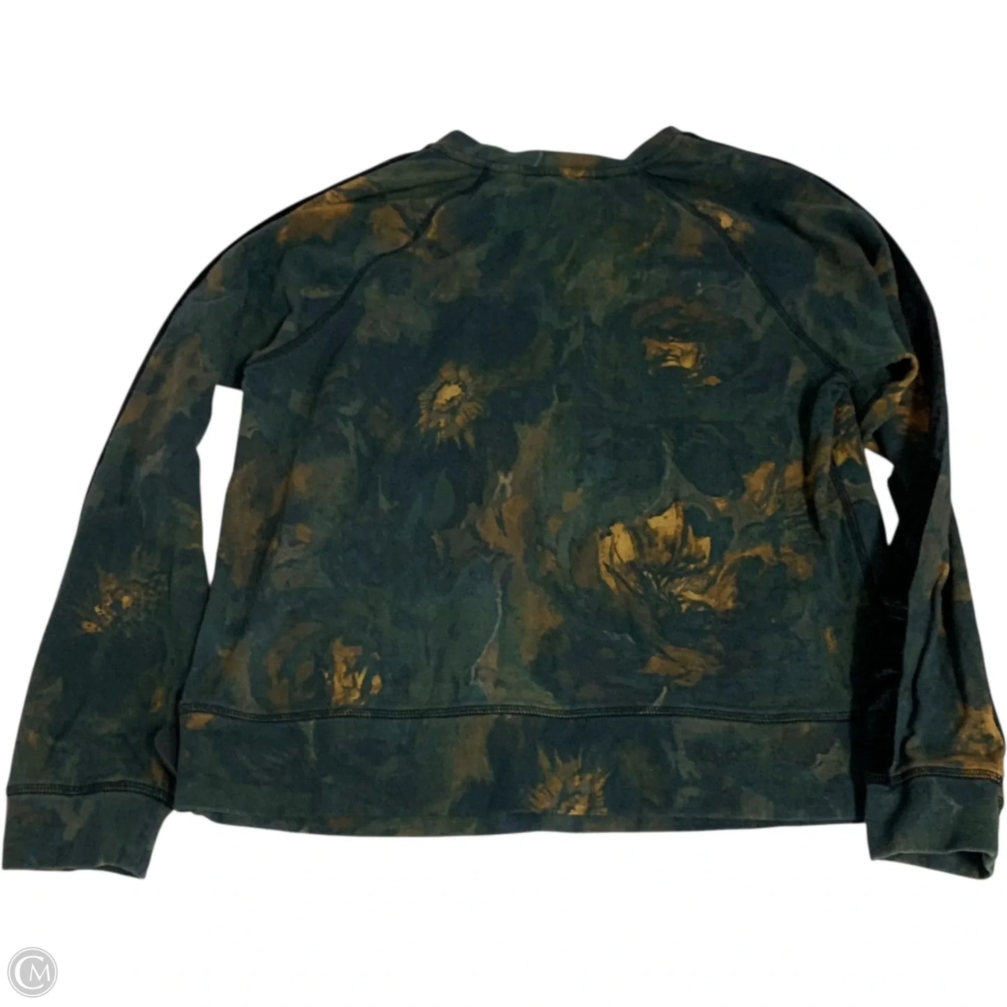 Top Long Sleeve Designer By Johnny Was In Black & Green, Size: S