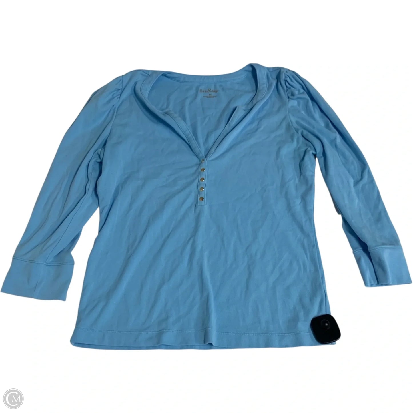 Top Long Sleeve Designer By Lilly Pulitzer In Blue, Size: M