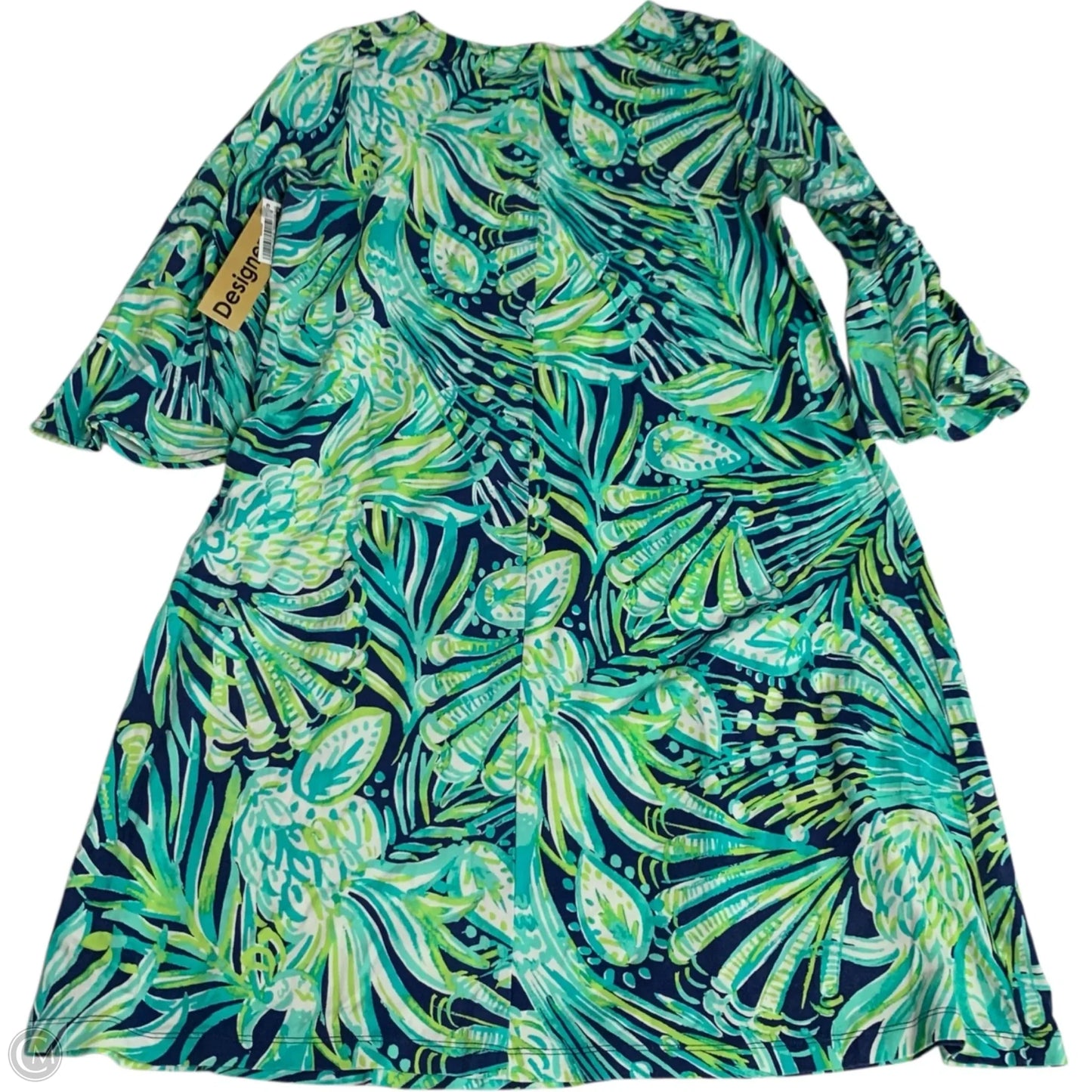 Dress Designer By Lilly Pulitzer In Blue & Green, Size: M