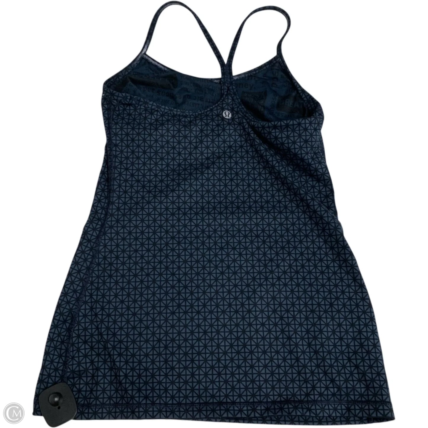 Athletic Tank Top By Lululemon In Black & Blue, Size: S
