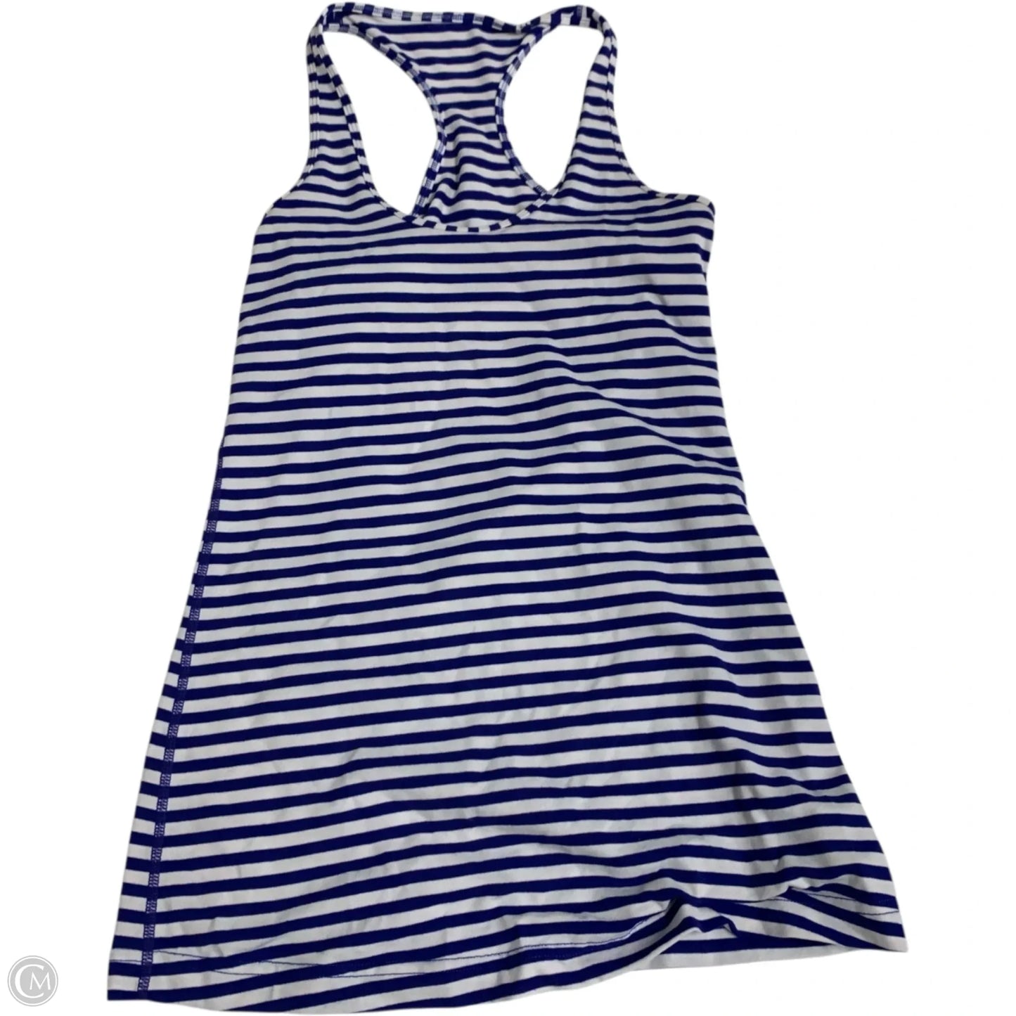 Athletic Tank Top By Lululemon In Blue & White, Size: S