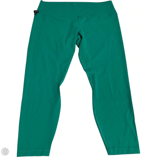 Athletic Leggings By Lululemon In Green, Size: Xl
