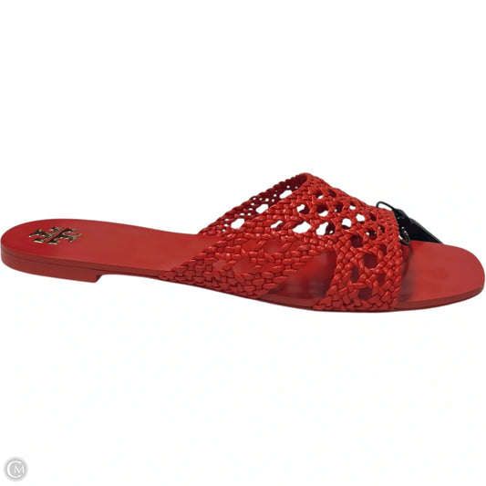 Sandals Designer By Tory Burch In Orange, Size: 8.5