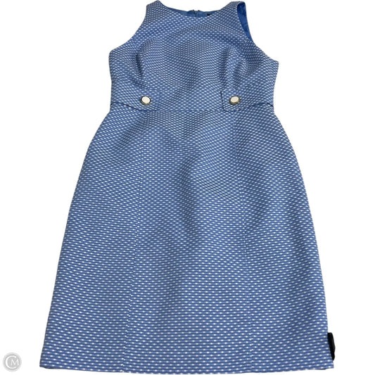 Dress Work By Tahari By Arthur Levine In Blue & White, Size: M