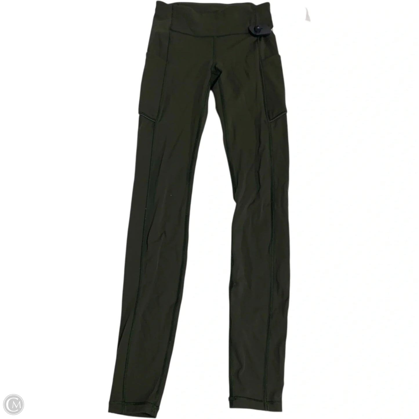 Athletic Leggings By Lululemon In Green, Size: Xs