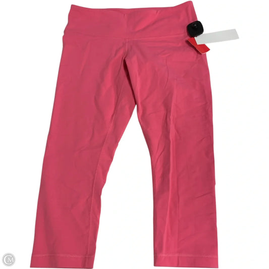 Athletic Leggings Capris By Lululemon In Pink, Size: M