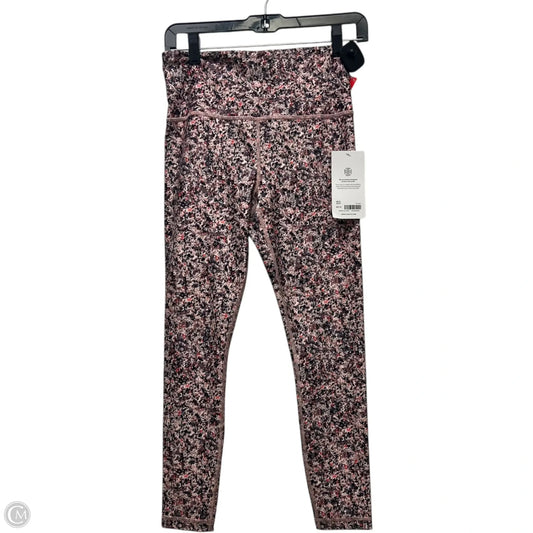 Athletic Leggings By Athleta In Black & Pink, Size: S