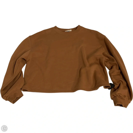 Sweatshirt Crewneck By Universal Thread In Brown, Size: L